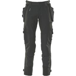 Mascot Advanced 17031 Work Trousers Black 34.5" W 35" L