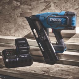 Erbauer ERI966NAL 90mm 18V 1 x 5Ah Li-Ion EXT Brushless First Fix Cordless Nail Gun