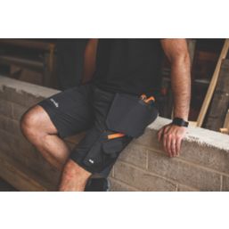 Scruffs Work Shorts Black 34 W - Screwfix