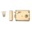 Smith & Locke  Rim Lock Polished Brass 105mm x 81mm