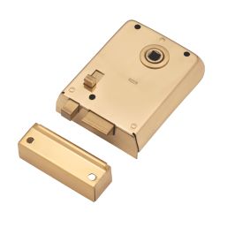 Smith & Locke  Rim Lock Polished Brass 105mm x 81mm