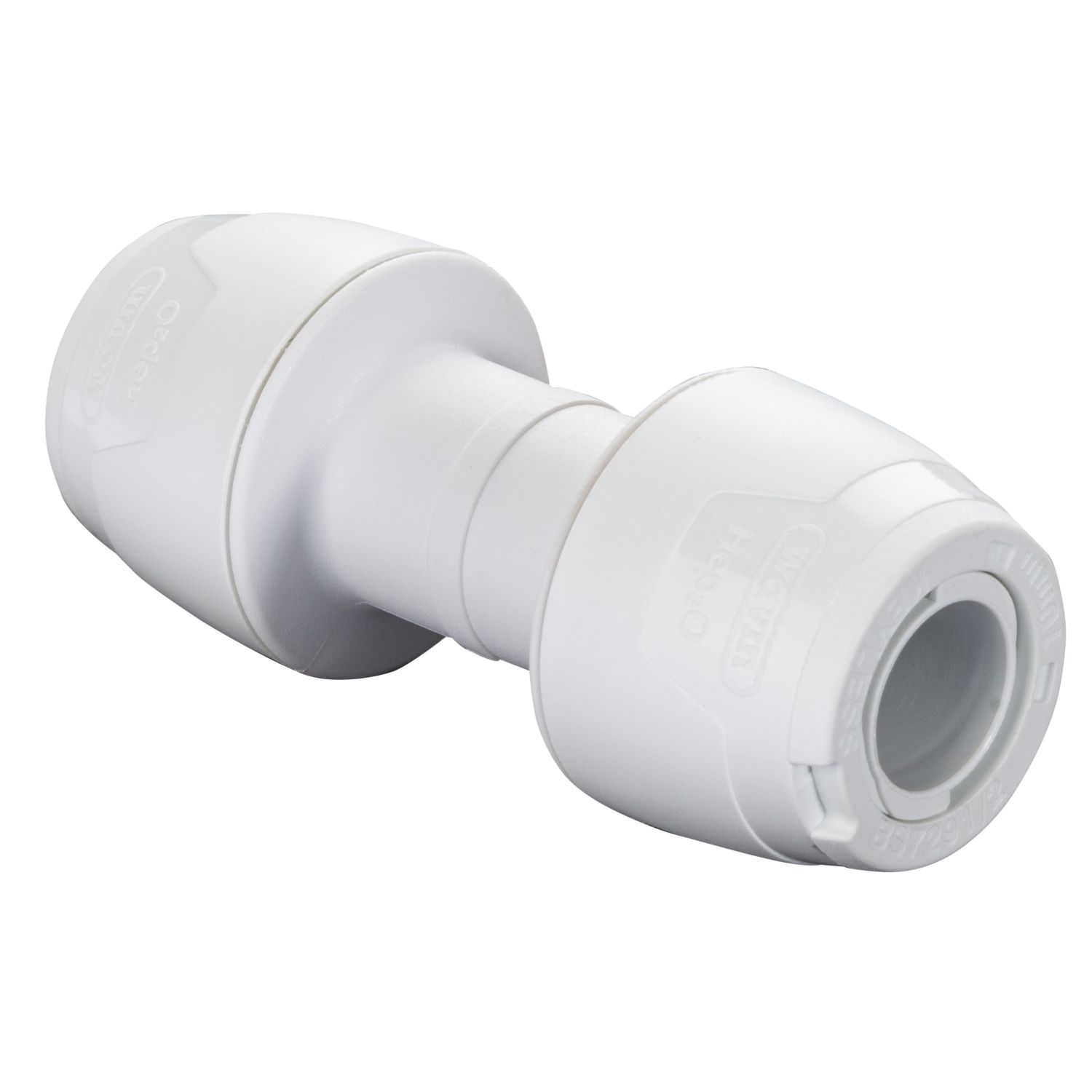 Hep2O Plastic Push-Fit Equal Keyless Coupler 10mm (374RE)