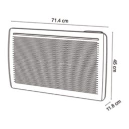 Blyss  1500W Electric Wall-Mounted Radiant Panel Heater 450mm x 714mm White 5115BTU