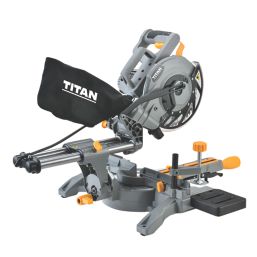 Refurb Titan TTB794MSW 210mm  Electric Single-Bevel Sliding Mitre Saw 240V