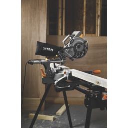 Refurb Titan TTB794MSW 210mm  Electric Single-Bevel Sliding Mitre Saw 240V