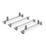 Van Guard VG335-4 Vauxhall Vivaro 2019 on ULTI Van Roof Bars 1400mm