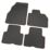 Unique Products Renault Kangoo Maxi 2009 - 2020 Rubber Automotive Mat 4 Pieces