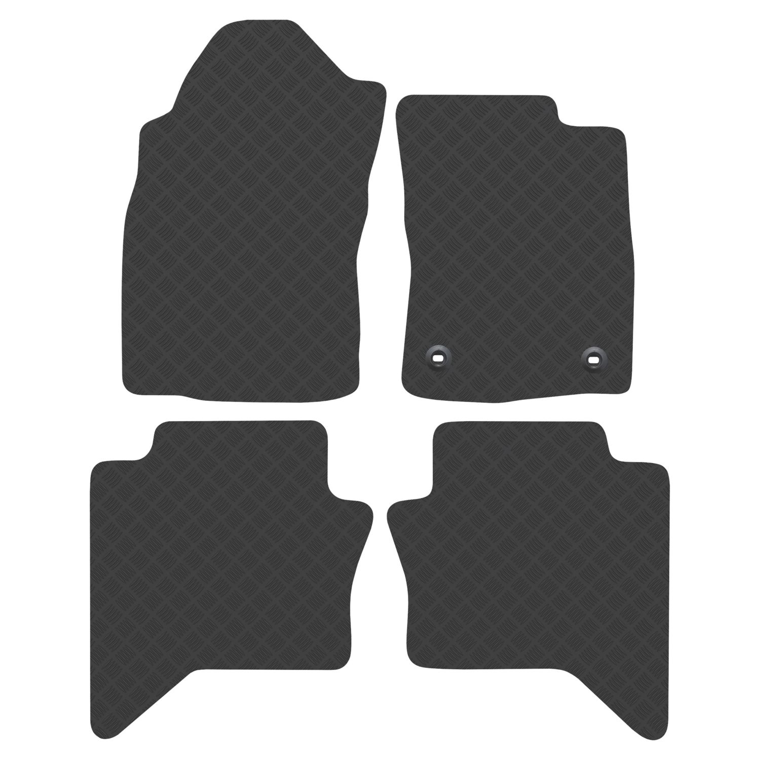 Car Mat Co. Toyota Hilux 2016 - 2020 Rubber Car Mats 4 Piece Set (374VV)