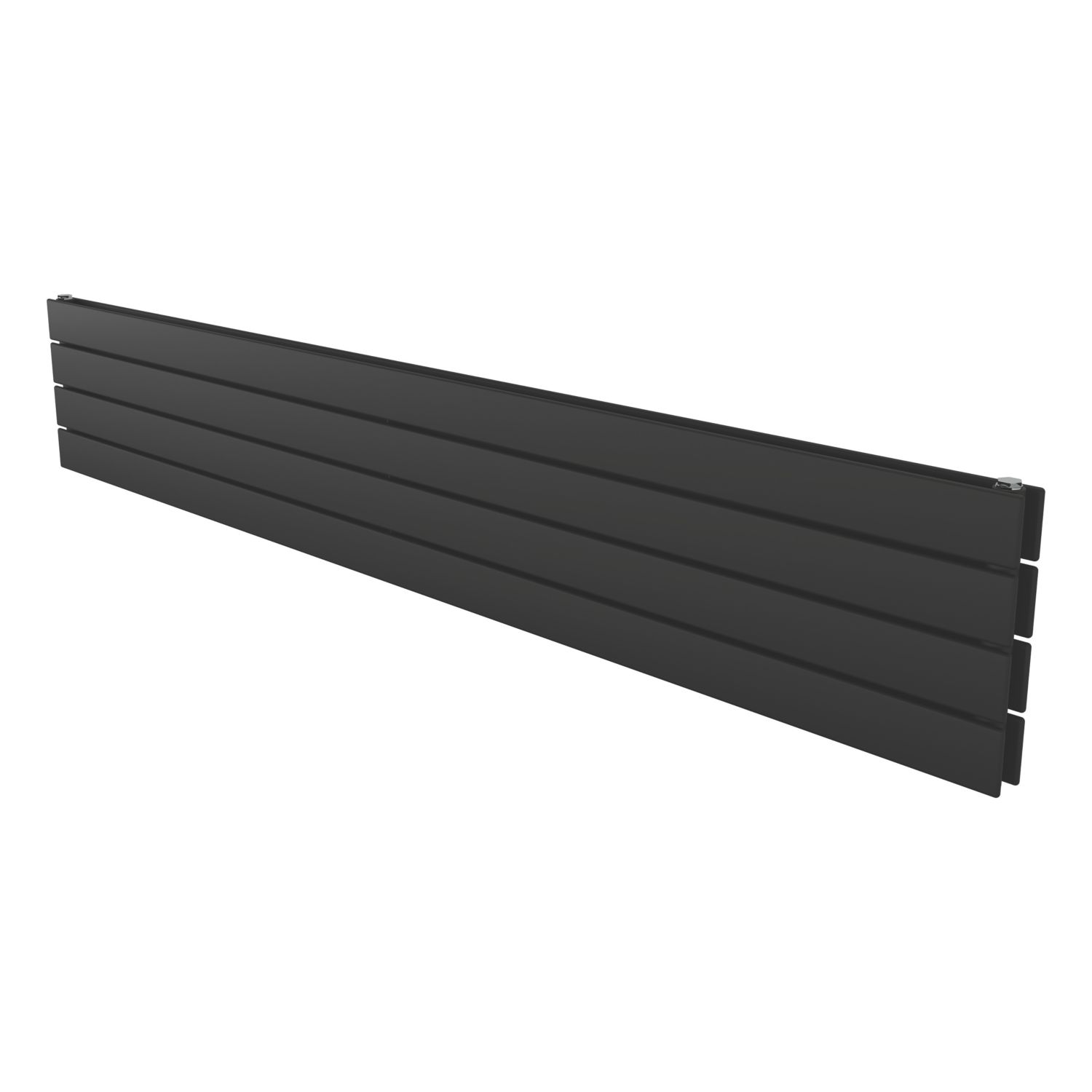 Ximax Oceanus Duplex 295mm x 1800mm 3314BTU Black Horizontal Designer Radiator (374YE)