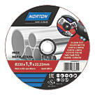 Norton  Stainless Steel Metal Cutting Disc 9" (230mm) x 1.9 x 22.2mm