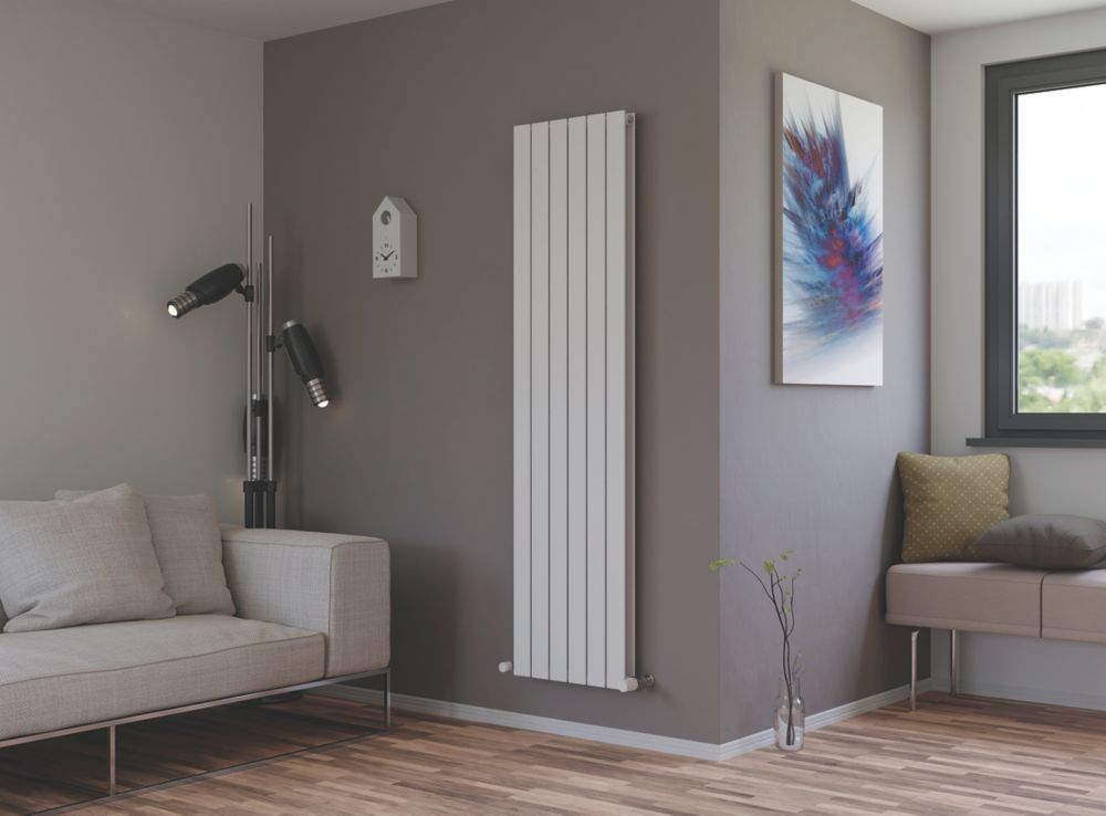 Ximax Oceanus Duplex Horizontal or Vertical Designer Radiator 1800mm x  445mm White - Screwfix
