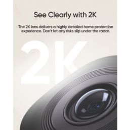 Eufy C220 Mains-Powered White Wired 2K Indoor Round Security Camera
