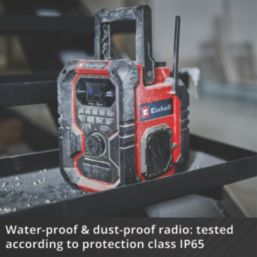 Einhell TE-CR 18 Li DAB+/FM/BT-Solo 230V or 18V Li-Ion Power X-Change DAB / FM Cordless Site Radio - Bare
