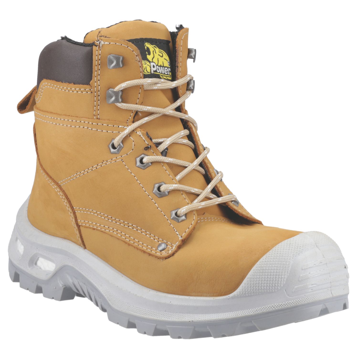 U-Power Trader Pro Size 10 Tan Water-Resistant Safety Boots (375AY)