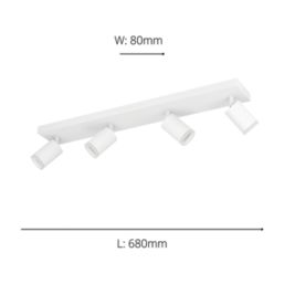 Eglo Melitello-Z LED Smart Colour Changing Spotlight White 3.7W 2200lm
