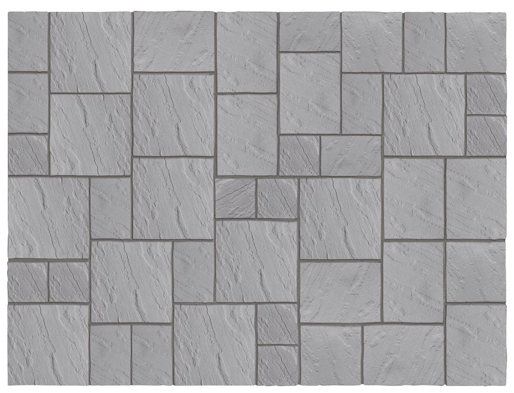 Kelkay Abbey Patio Kit Graphite 10.22m² 45 Pack