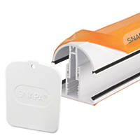 SNAPA White 10, 16 & 25mm Axiome Sheet Glazing Bar 45mm x 4000mm