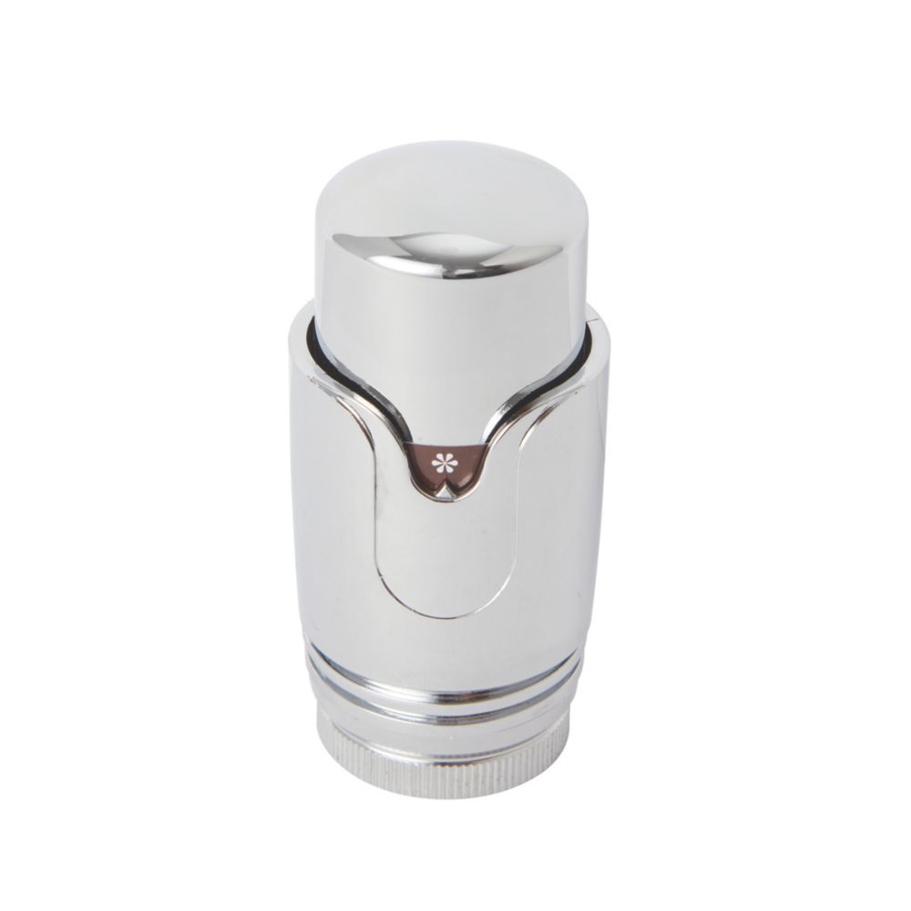 Drayton Trv4 Chrome Head Only DuraTherm Straight Black