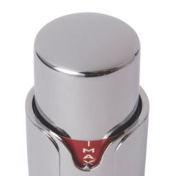 Flomasta  1/2" x 15mm Chrome Angled & L/S Modern Thermostatic Radiator Valve & Lockshield