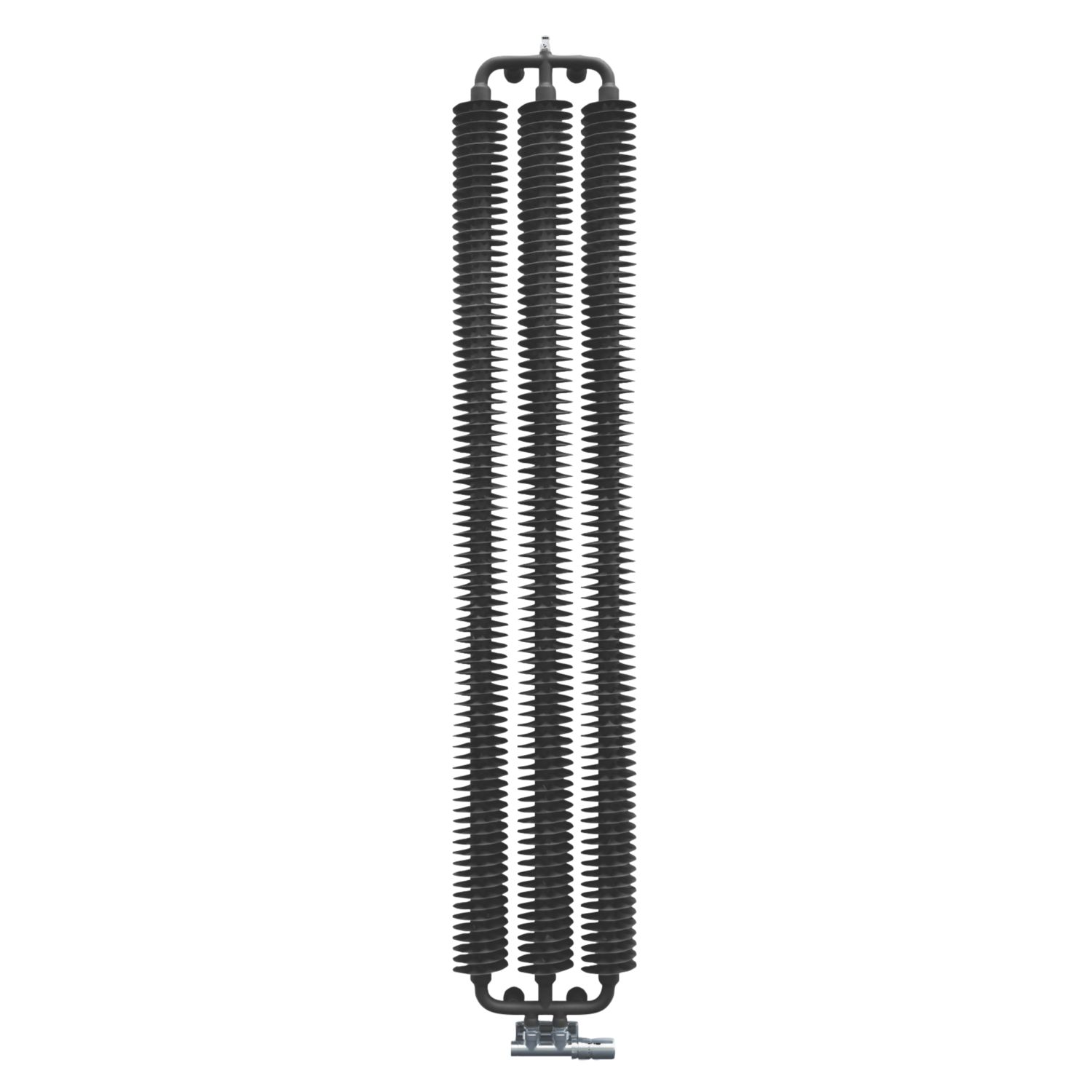 Terma Ribbon V 1720mm x 290mm 2251BTU Black Vertical Designer Radiator (375HR)