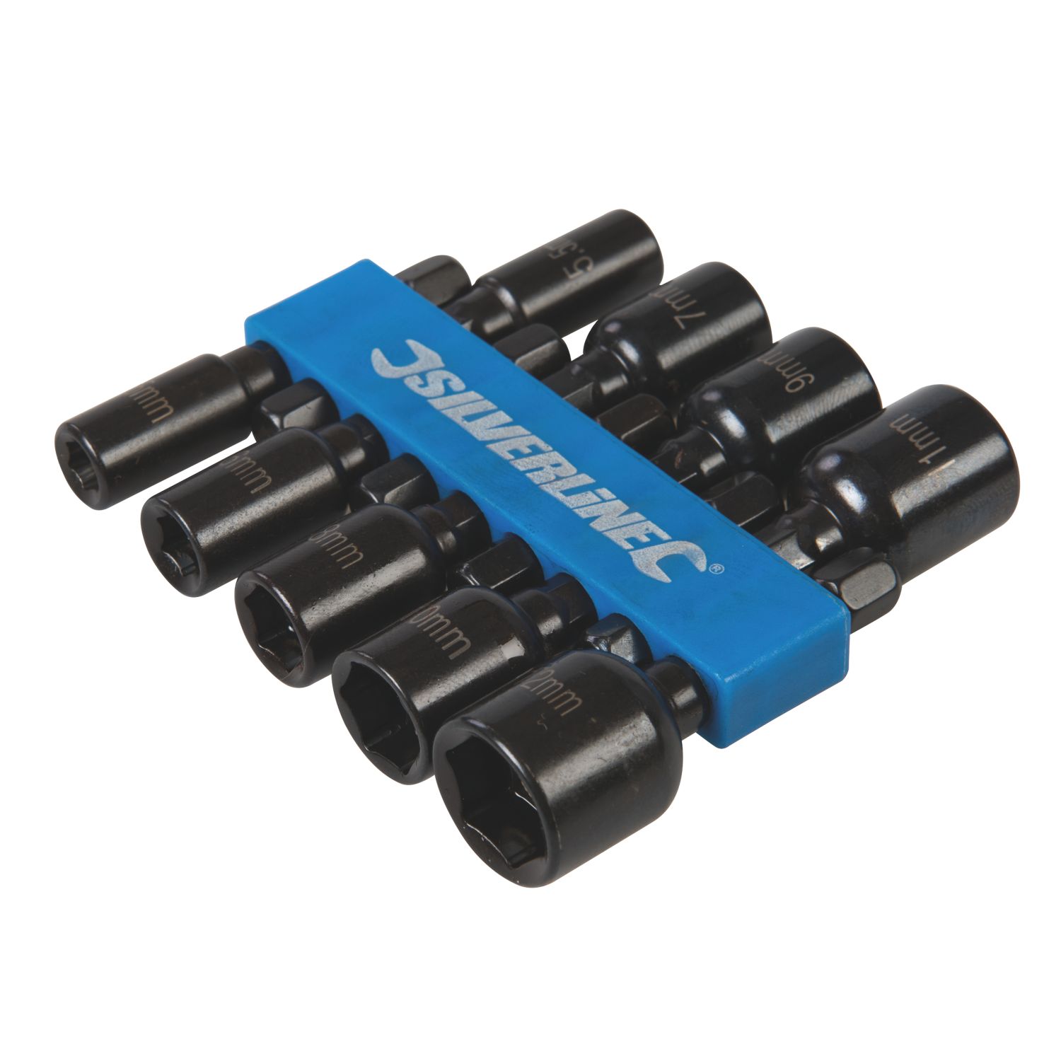 Silverline 855189 Hex Shank Magnetic Nut Driver Set 5mm-12mm 9 Pieces (375TJ)