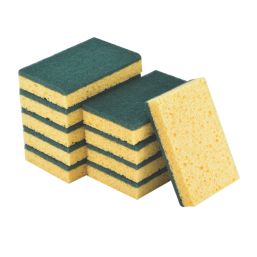 Essentials Sponge Scourer 84mm x 130mm 10 Pack