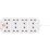 Masterplug 13A 8-Gang Unswitched Surge-Protected Extension Lead White 2m