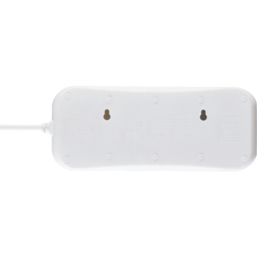 Masterplug 13A 8-Gang Unswitched Surge-Protected Extension Lead White 2m