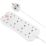 Masterplug 13A 8-Gang Unswitched Surge-Protected Extension Lead White 2m