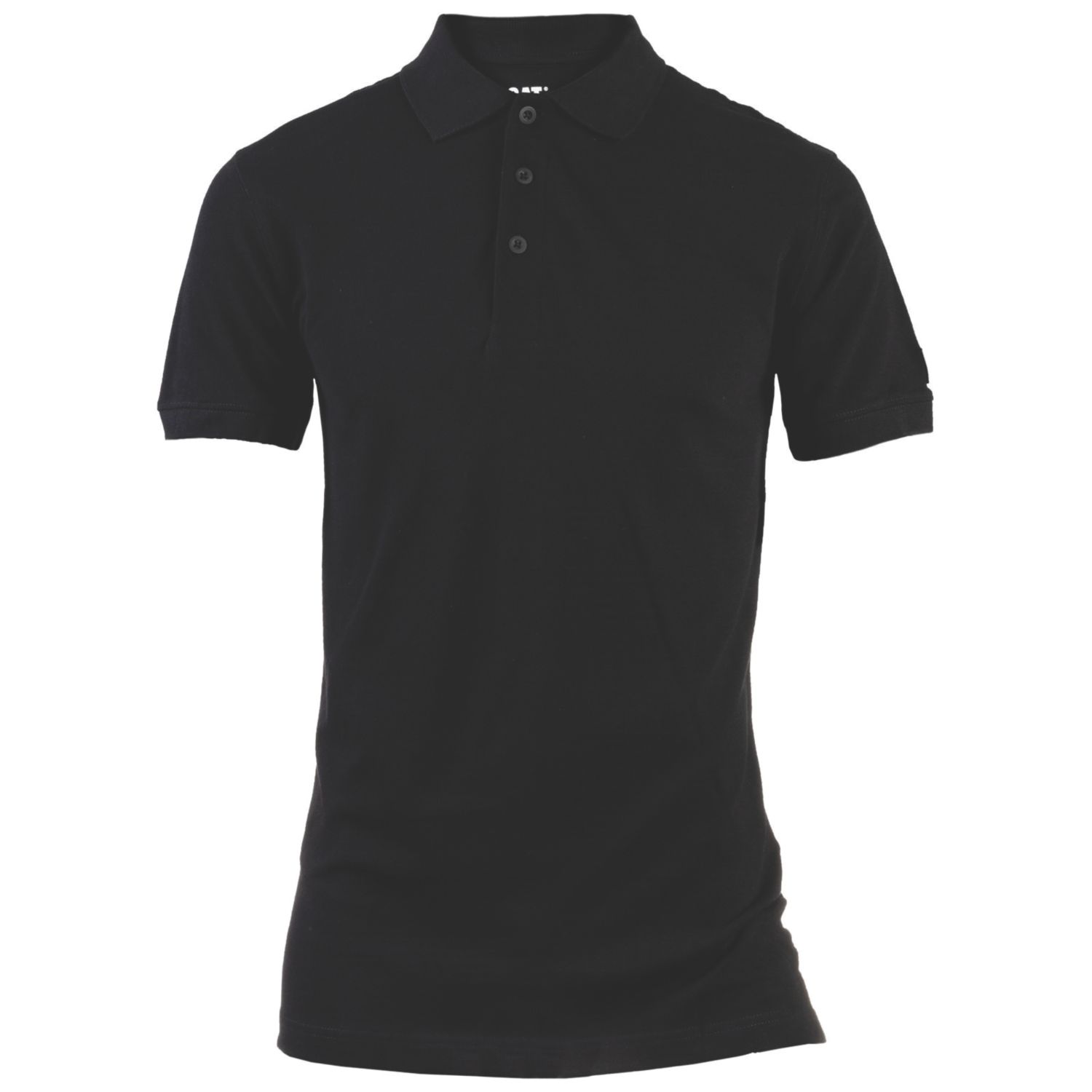 CAT Essentials Polo Shirt Black Small 36" Chest (375XT)