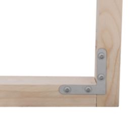 Magnodur Furniture Brackets Silver 75mm x 75mm x 15mm 10 Pack