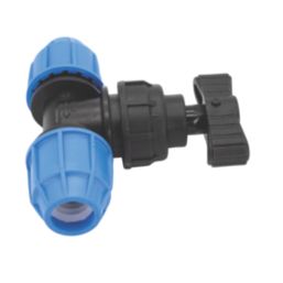 FloPlast MDPE Plastic Stop Cock 20mm x 20mm