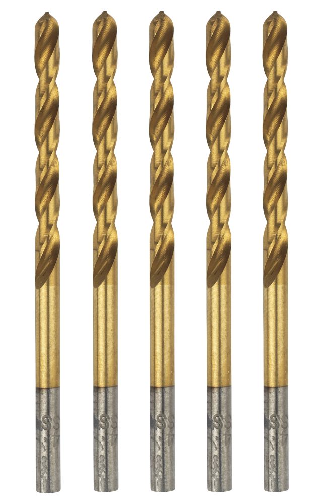 Erbauer Straight Shank Ground HSS Drill Bits 2.5mm x 57mm 5