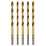 Erbauer  Straight Shank Metal Drill Bits 2.5mm x 57mm 5 Pack