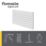 Flomasta  578mm x 1200mm 4422BTU White Horizontal Designer Radiator