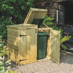 Rowlinson  4' 6" x 2' 6" (Nominal) Double Timber Bin Store