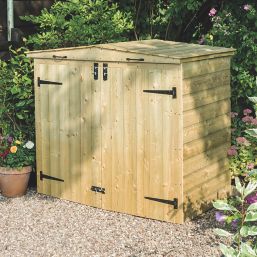 Rowlinson  4' 6" x 2' 6" (Nominal) Double Timber Bin Store