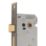 Smith & Locke  Antique Brass Bathroom Mortice Latch 64mm Case - 44mm Backset