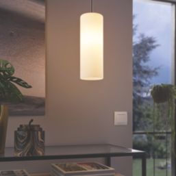 Eglo Troy 3 Pendant Light Satin Nickel/White