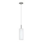 Eglo Troy 3 Pendant Light Satin Nickel/White