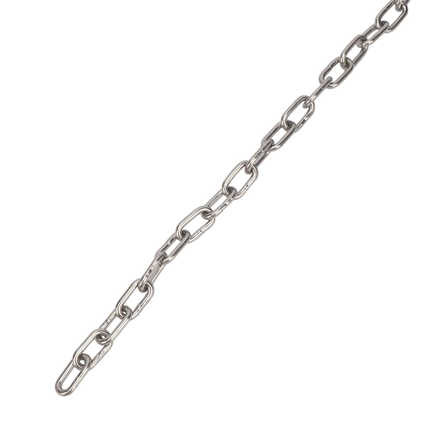 Essentials Side-Welded Stainless Steel Short Link Chain 4mm x 5m (376FE)