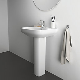 Ideal Standard i.life A Washbasin & Pedestal 1 Tap Hole 500mm