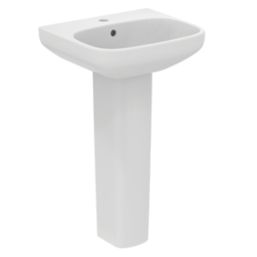 Ideal Standard i.life A Washbasin & Pedestal 1 Tap Hole 500mm