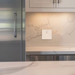 British General 800 Series 20A 1-Gang DP Water Heater Switch White with LED