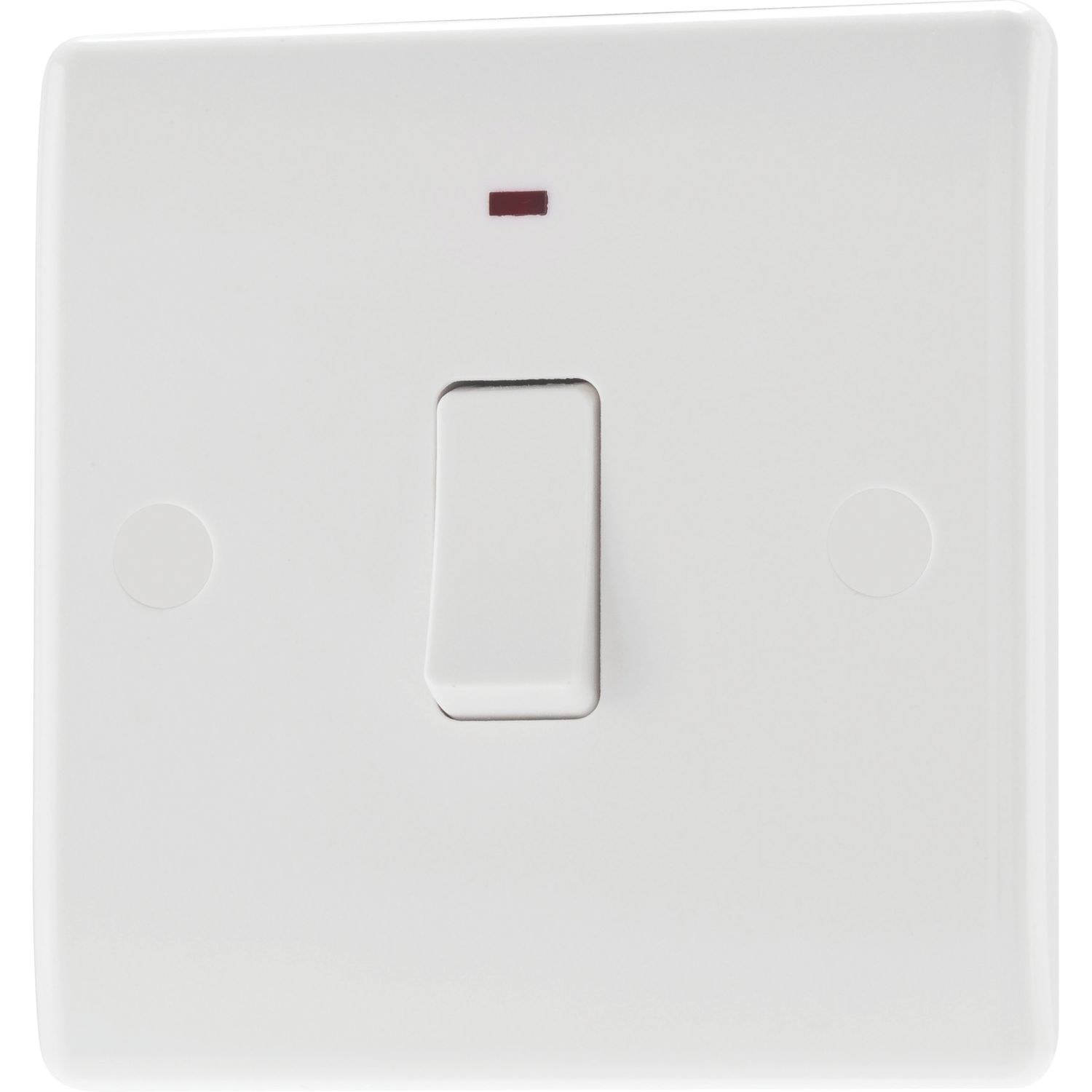 British General 800 Series 20A 1-Gang DP Water Heater Switch White with LED (376HV)