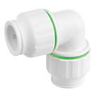 Flomasta Twistloc Plastic Push-Fit Equal 90° Elbow 22mm 5 Pack