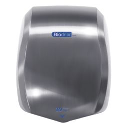 Biodrier 3D Smart High Speed Variable Temperature Hand Dryer Brushed Stainless Steel 200-800W