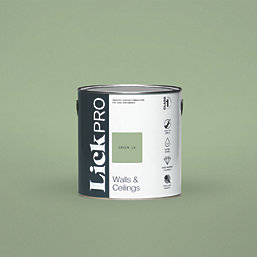 LickPro  Matt Green 14 Emulsion Paint 2.5Ltr