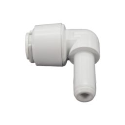 FloPlast FloFit+ Plastic Push-Fit Equal 90° Stem Elbow 15mm