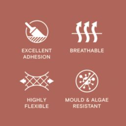 LickPro 5Ltr Smooth Red 01 Masonry Paint